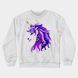 Purple Unicorn Crewneck Sweatshirt